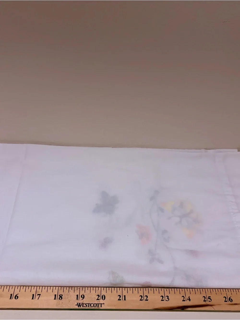 Vintage Embroidered White Standard Pillowcases Butterflies In Flight by Bucilla